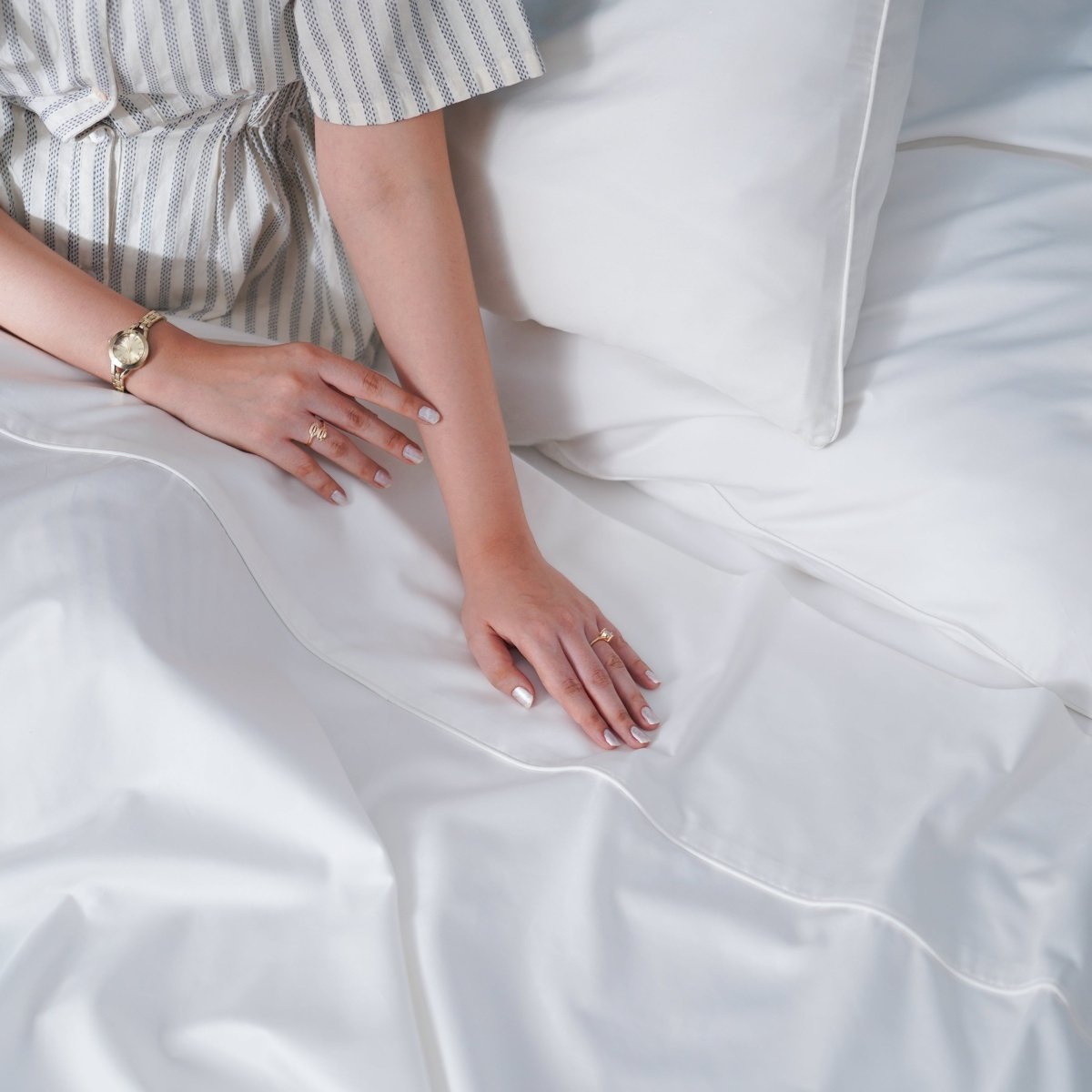 Ackly Bamboo - White Flat Sheet