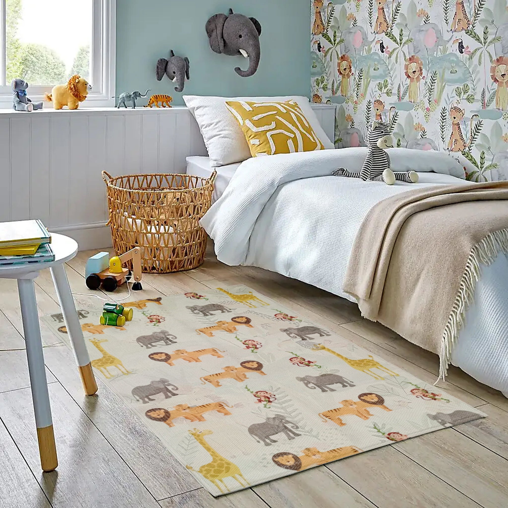 Animal Printed Rug Safari Modern Non-Slip Soft Durable Floor Rug for Living Room Bedroom Hallway & Office by OLIVIA ROCCO