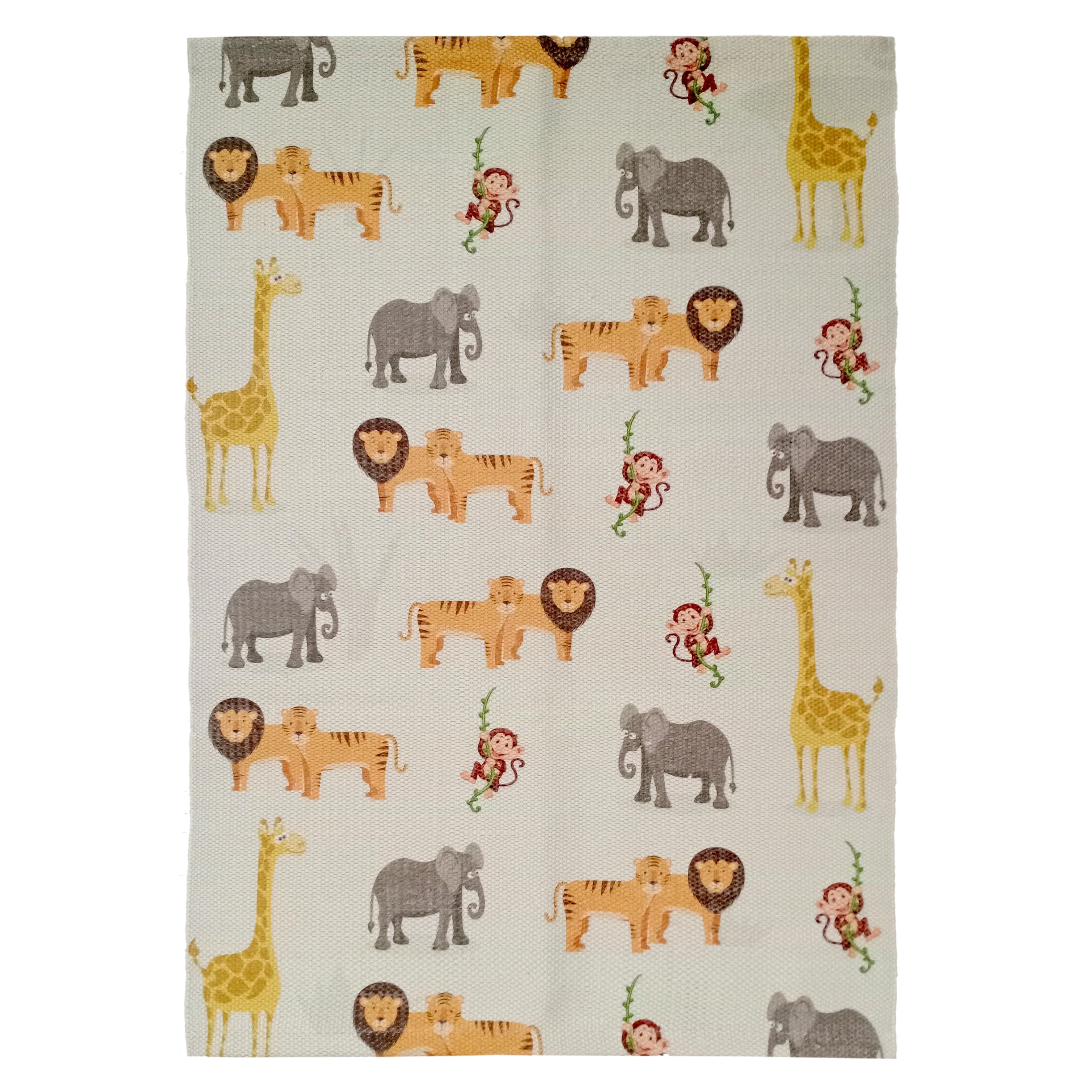 Animal Printed Rug Safari Modern Non-Slip Soft Durable Floor Rug for Living Room Bedroom Hallway & Office by OLIVIA ROCCO