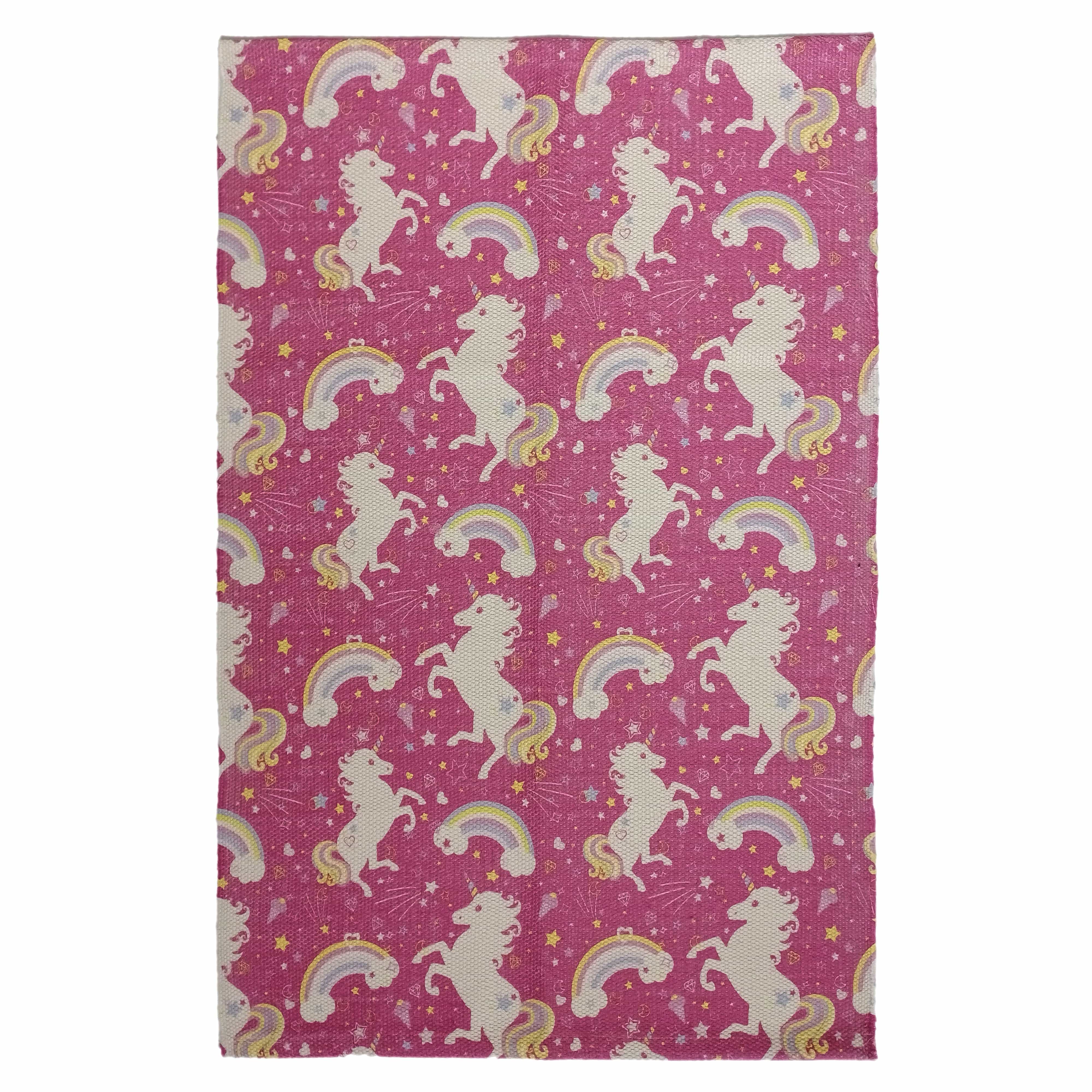 Animal Printed Rug Unicorn Modern Non-Slip Soft Durable Floor Rug for Living Room Bedroom Hallway & Office by OLIVIA ROCCO
