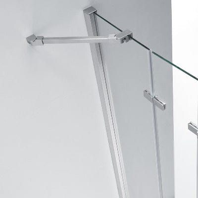 Aquaglass 6mm Frameless Bath Screen with 4 Folding Panels - 1500mm x 965mm