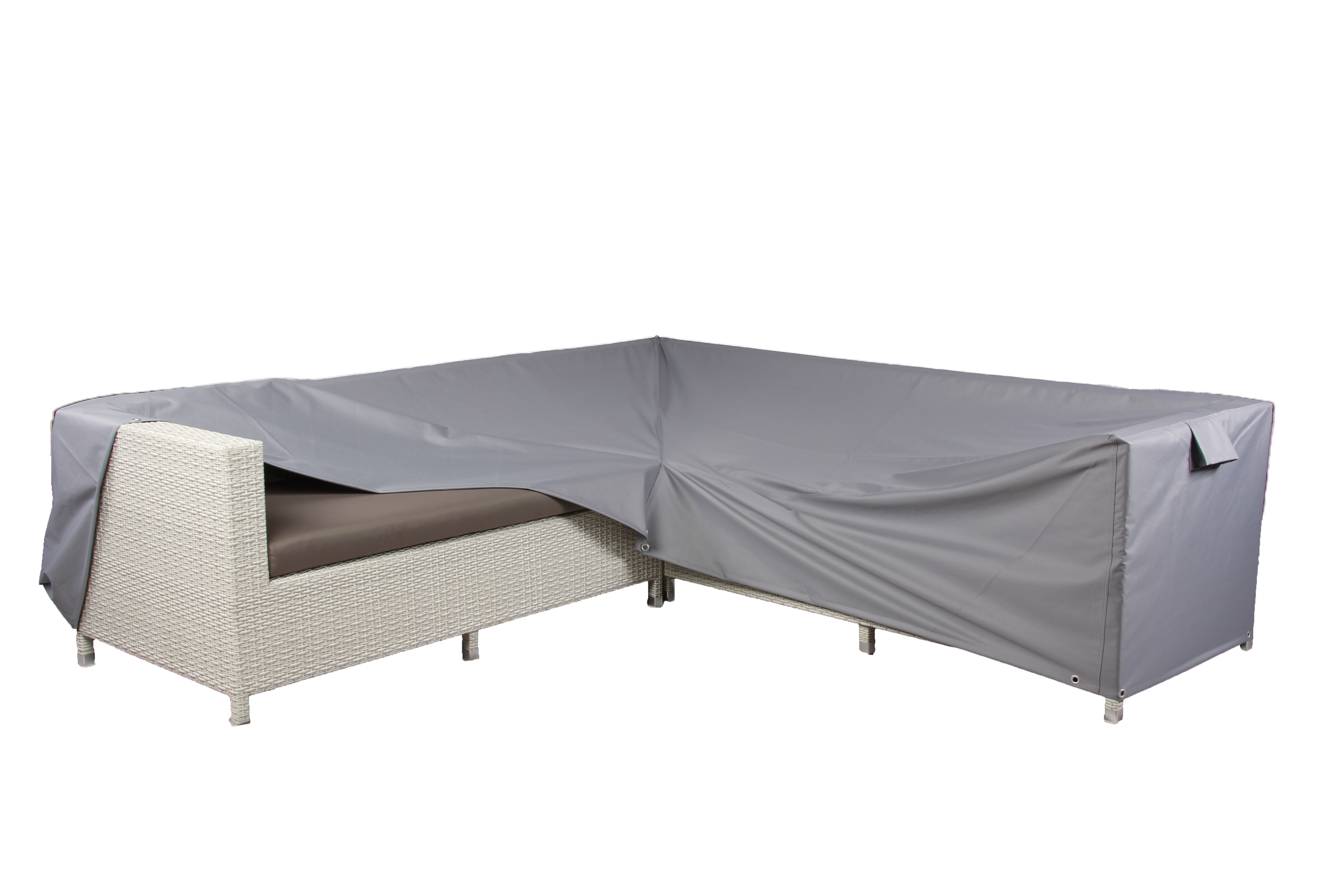 Premium Modular Medium L Shaped Dining Cover (left side long) - 260/184 X 210/134 X 76 (D) X 60/82 (H)
Table: 155 X 95 X 68 H