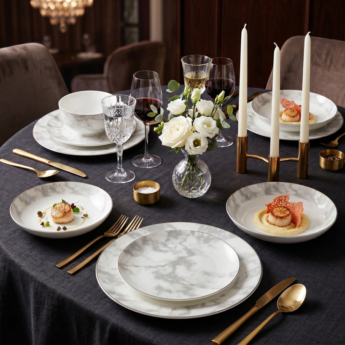 Aurelia 16-Piece Fine Bone China Dinner Set