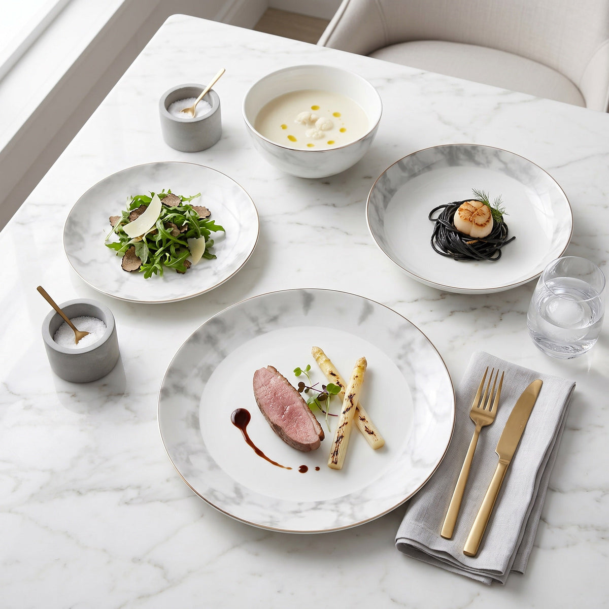 Aurelia 16-Piece Fine Bone China Dinner Set
