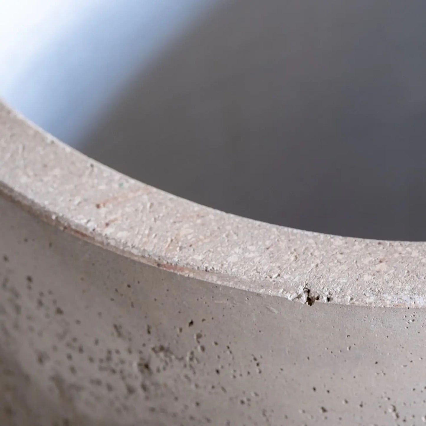 Aurella | Truffle – 30cm Medium Concrete Cylinder Planter – 13L Round Plant Pot