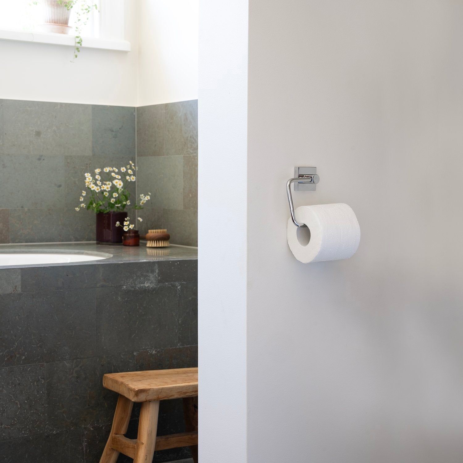 Smedbo House Toilet Roll Holder RK341 Polished Chrome