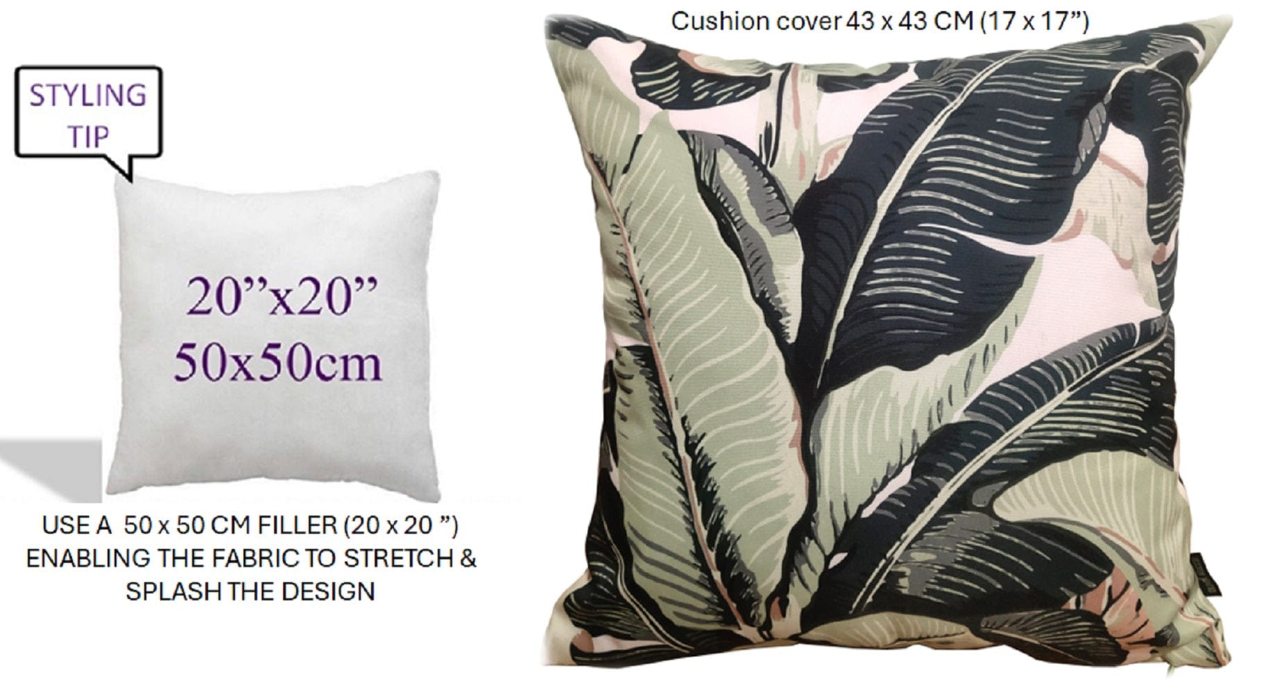 Banza Waterproof Durable Indoor Outdoor Cushions with High-Quality Hollow-Fibre Filling Ideal for Patios Benches Sofas and Chairs 43 x 43 cm by OLIVIA ROCCO