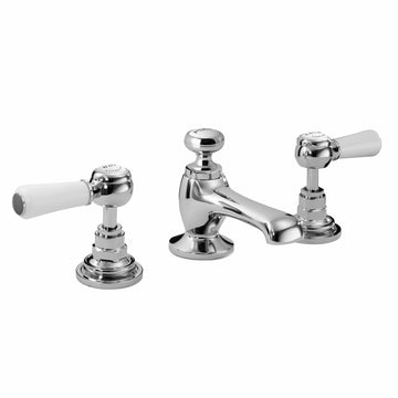 Hex Deck Mounted Lever Basin Mixer