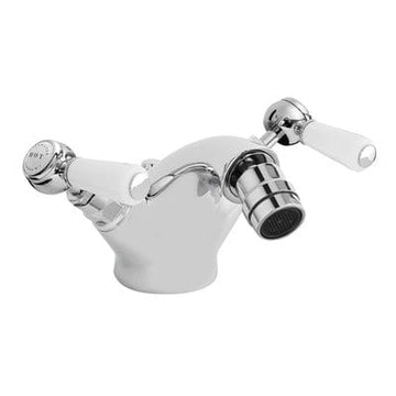 Hex White Mono Bidet Mixer Tap