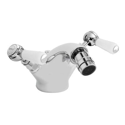 Hex White Mono Bidet Mixer Tap