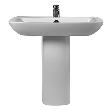 Bella 570mm Basin & Pedestal - 1 Tap Hole