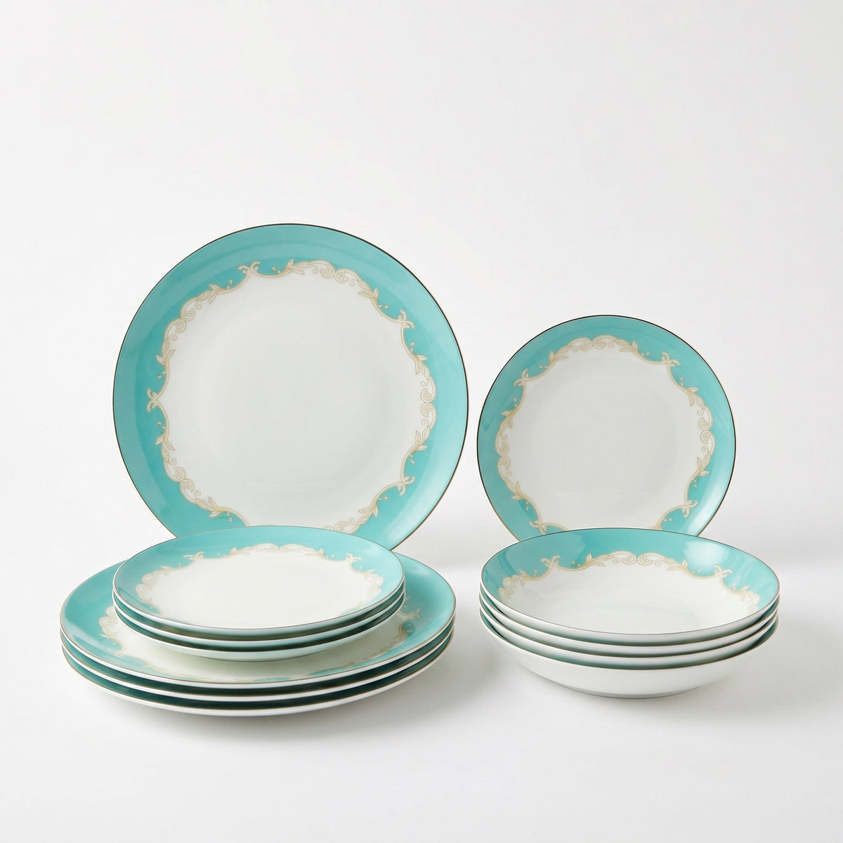Belmont 12-Piece Fine Bone China Dinner Set