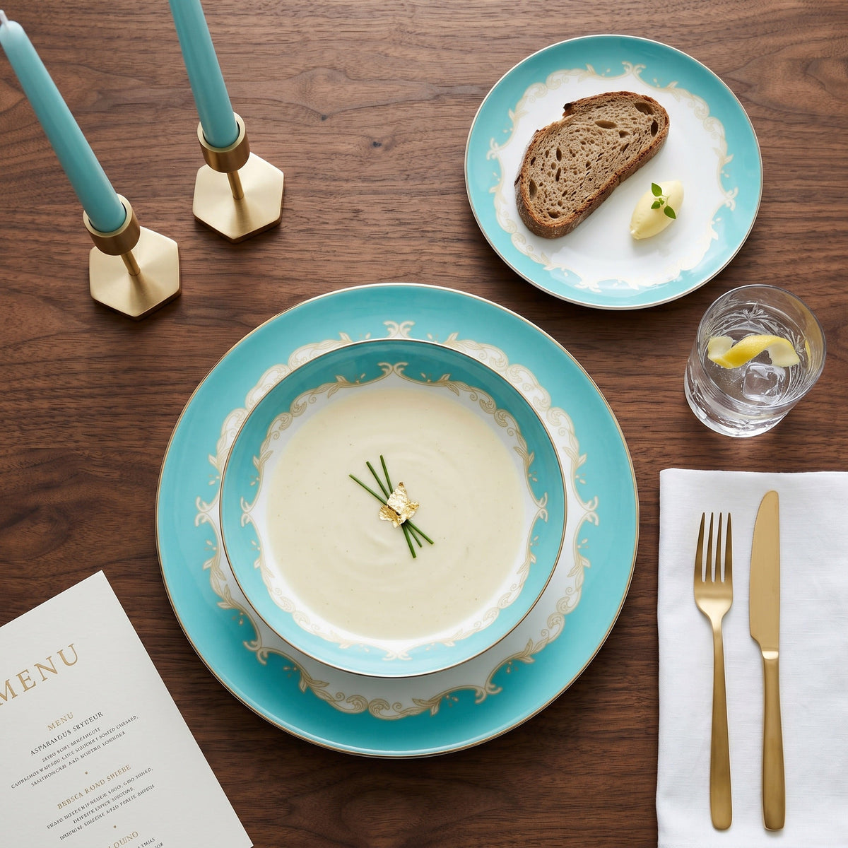 Belmont 12-Piece Fine Bone China Dinner Set