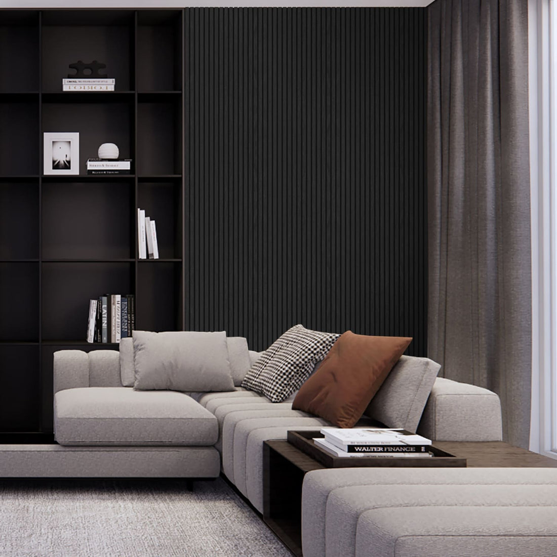 Black Oak Acoustic Wall Panels