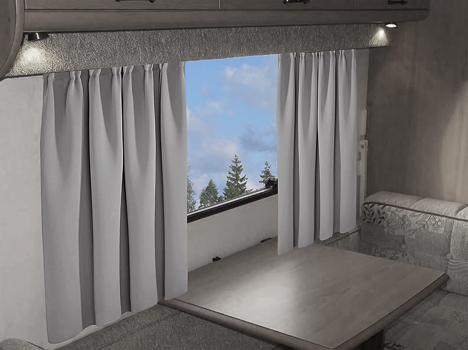 Blackout Thermal Curtains for Caravans and Campervans 100% Light Blocking 11 Colour Options Energy Efficient Pencil Pleat Panels by OLIVIA ROCCO