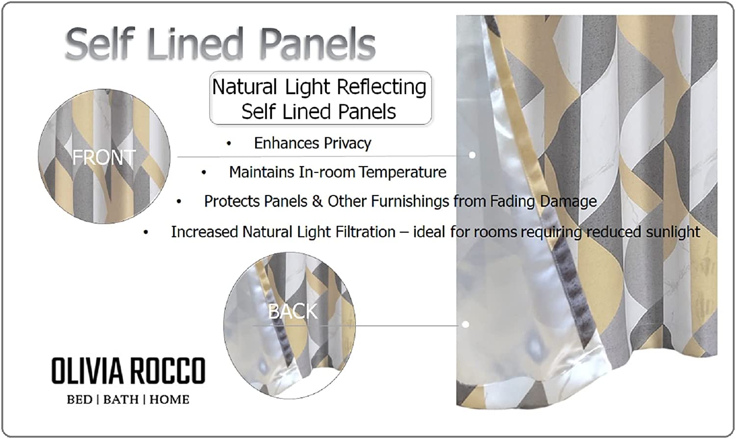 Blackout Thermal Curtains with Check and Marble Design Energy Saving Light Blocking Panels Multiple Sizes and Colours by OLIVIA ROCCO