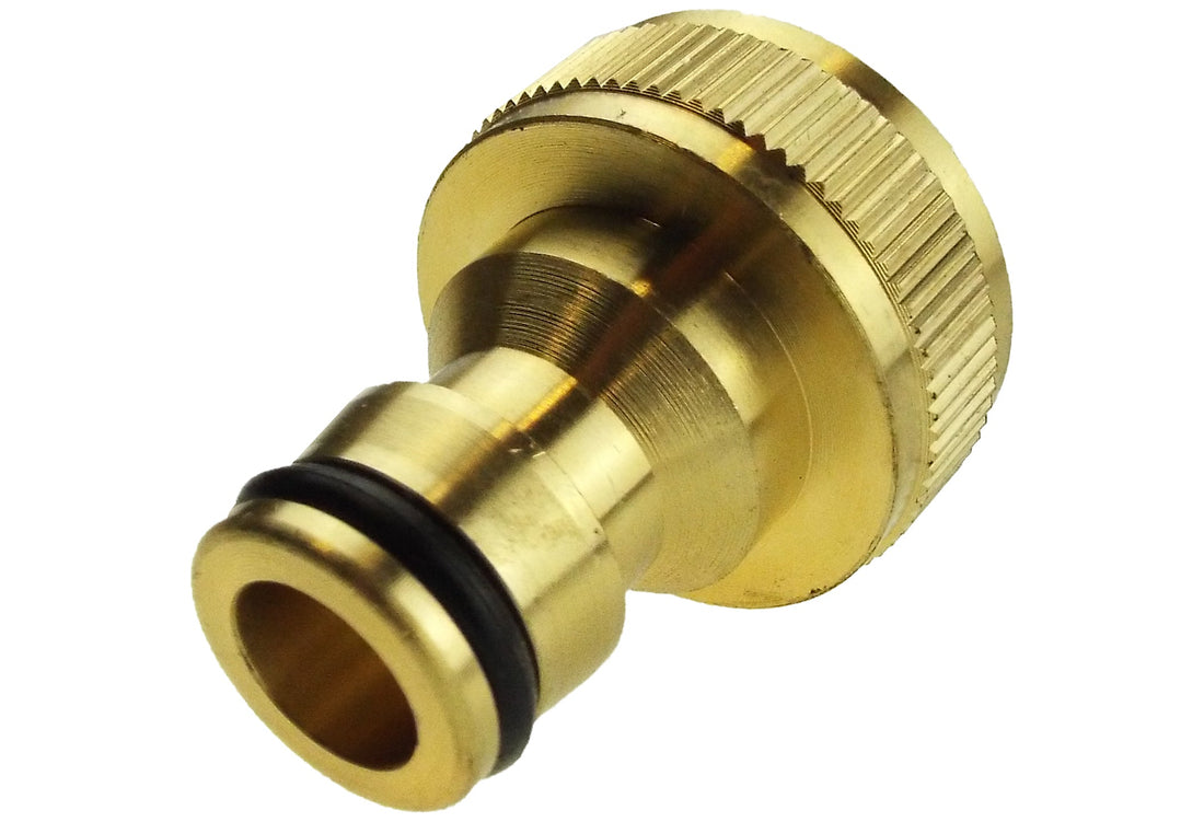 Two Way Tap Splitter Brass 3/4" BSP with Quick Connect Outlets