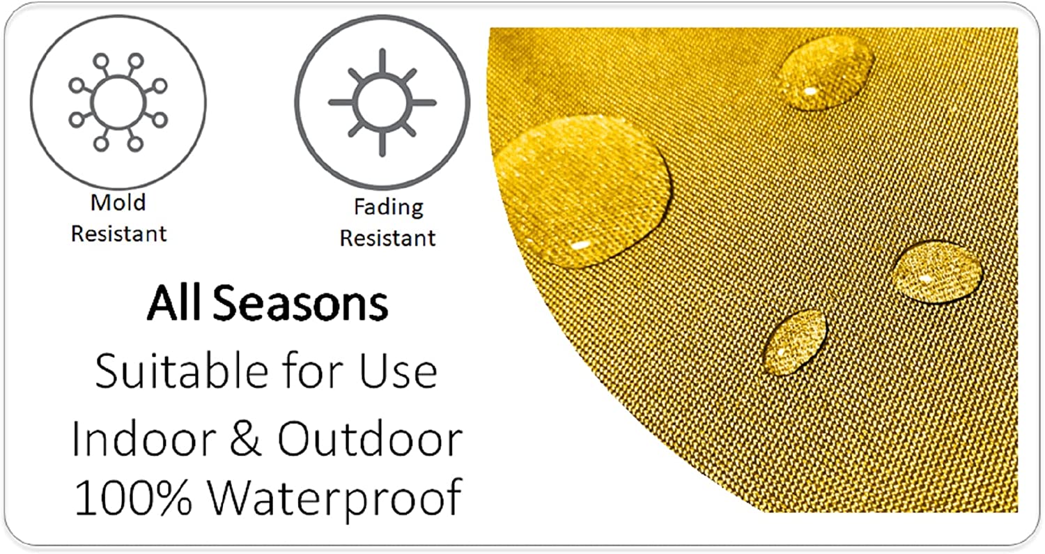 Buddha Outdoor Indoor Waterproof Cushions Durable Breathable Polyester Throw Pillows for Garden Patio Beach Comfort and Decor 43 x 43 cm by OLIVIA ROCCO