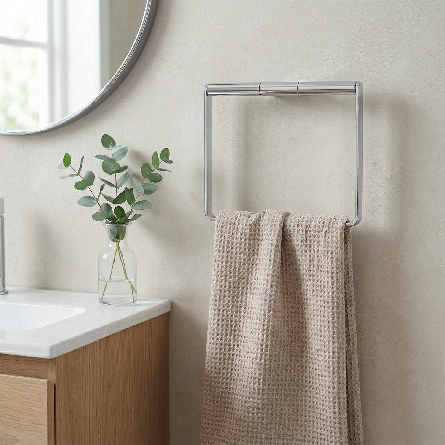 Smedbo AIR Polished Chrome Towel Ring