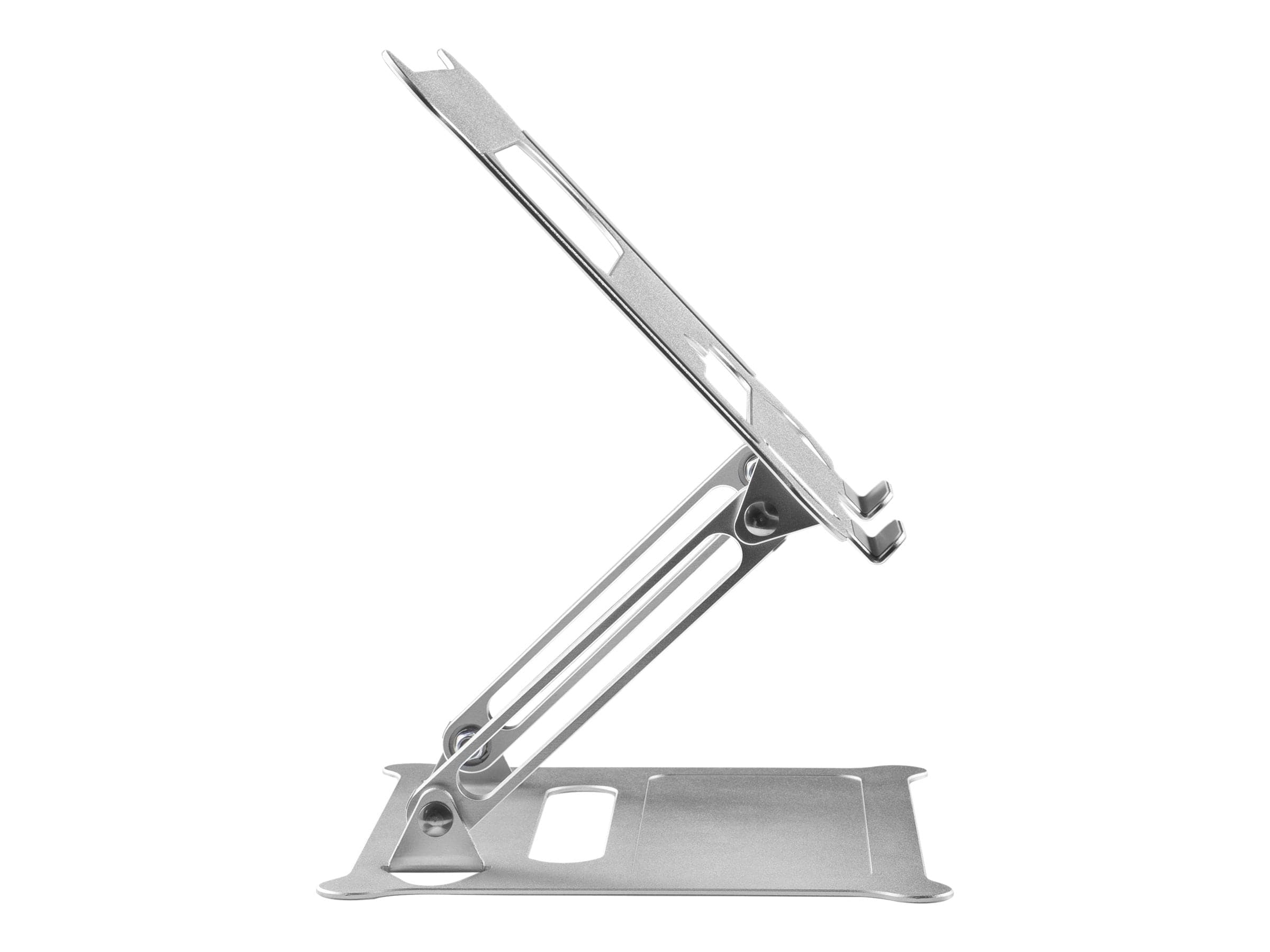 ProperAV Aluminium Construction Fully Adjustable Laptop or Tablet Stand - Silver
