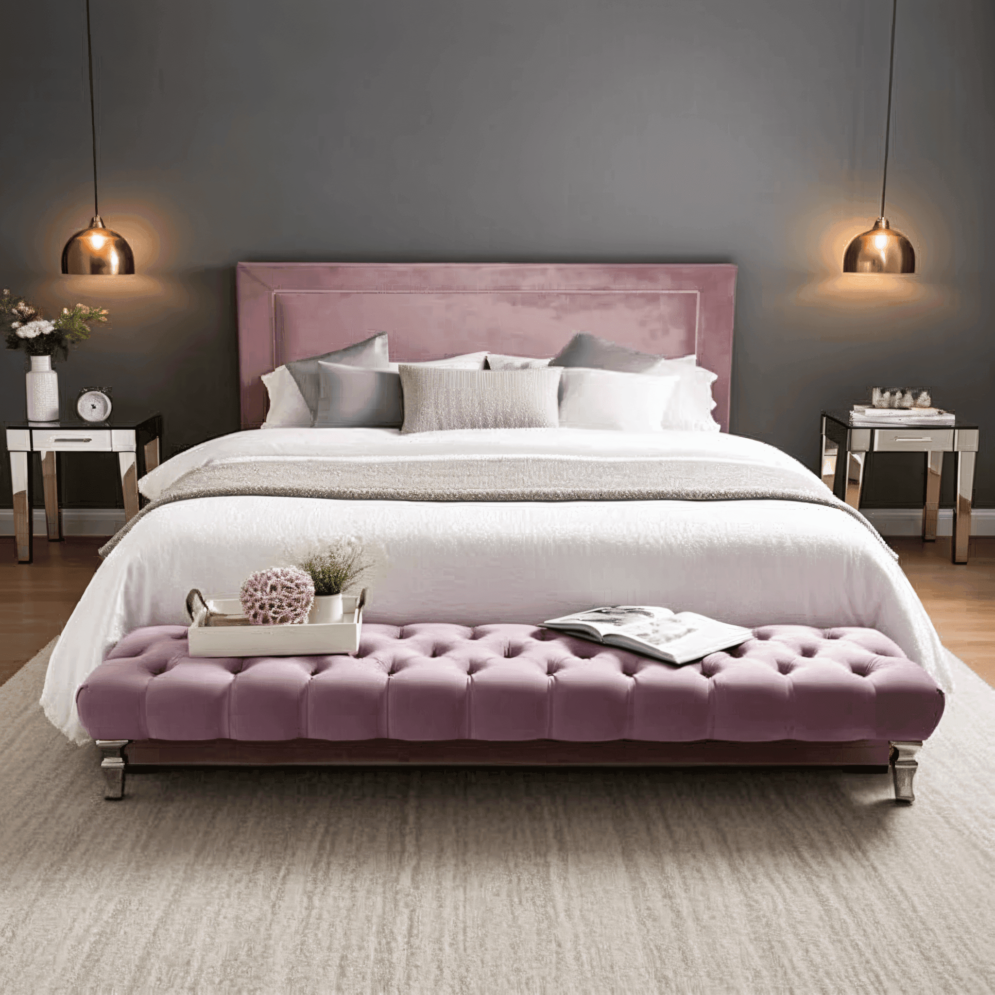 Zanetti Milano Bed Frame – Luxury Chesterfield Style