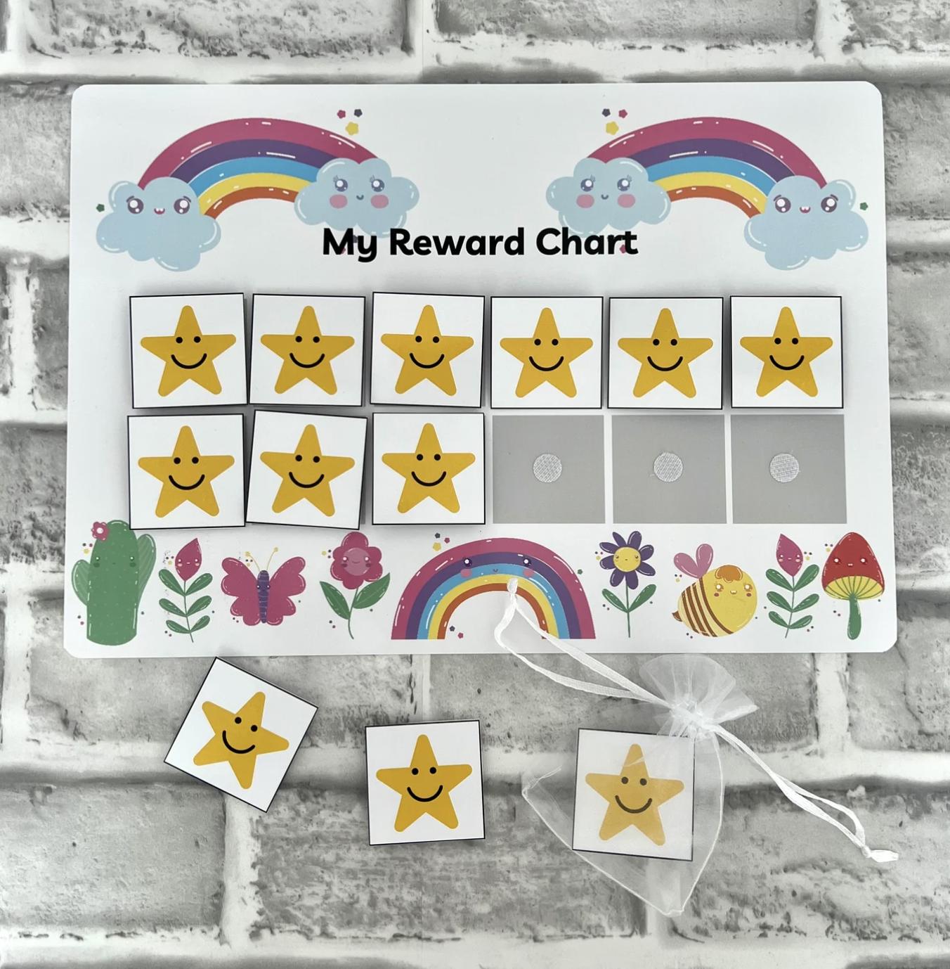 Reward Chart - Rainbow Theme