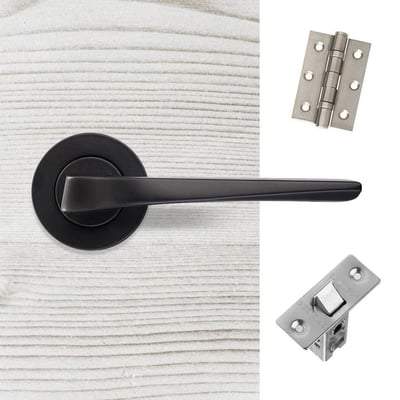 Carina Matt Black Handle Hardware Pack Privacy