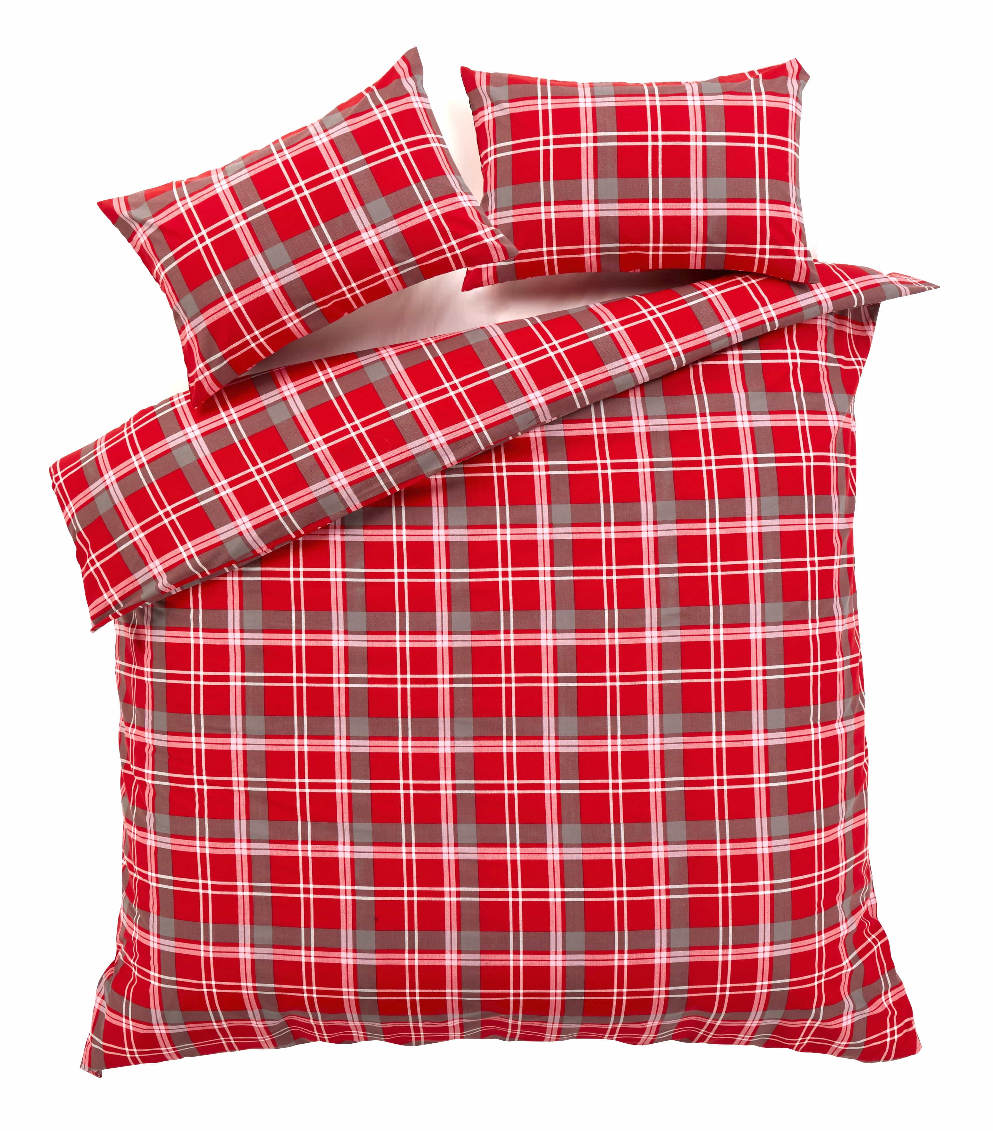 Check Luxurious Cotton-Rich Duvet Set with Pillowcases Soft Durable Bedding in All Sizes Stylish Bedroom Decor OEKO-TEX Certified by OLIVIA ROCCO