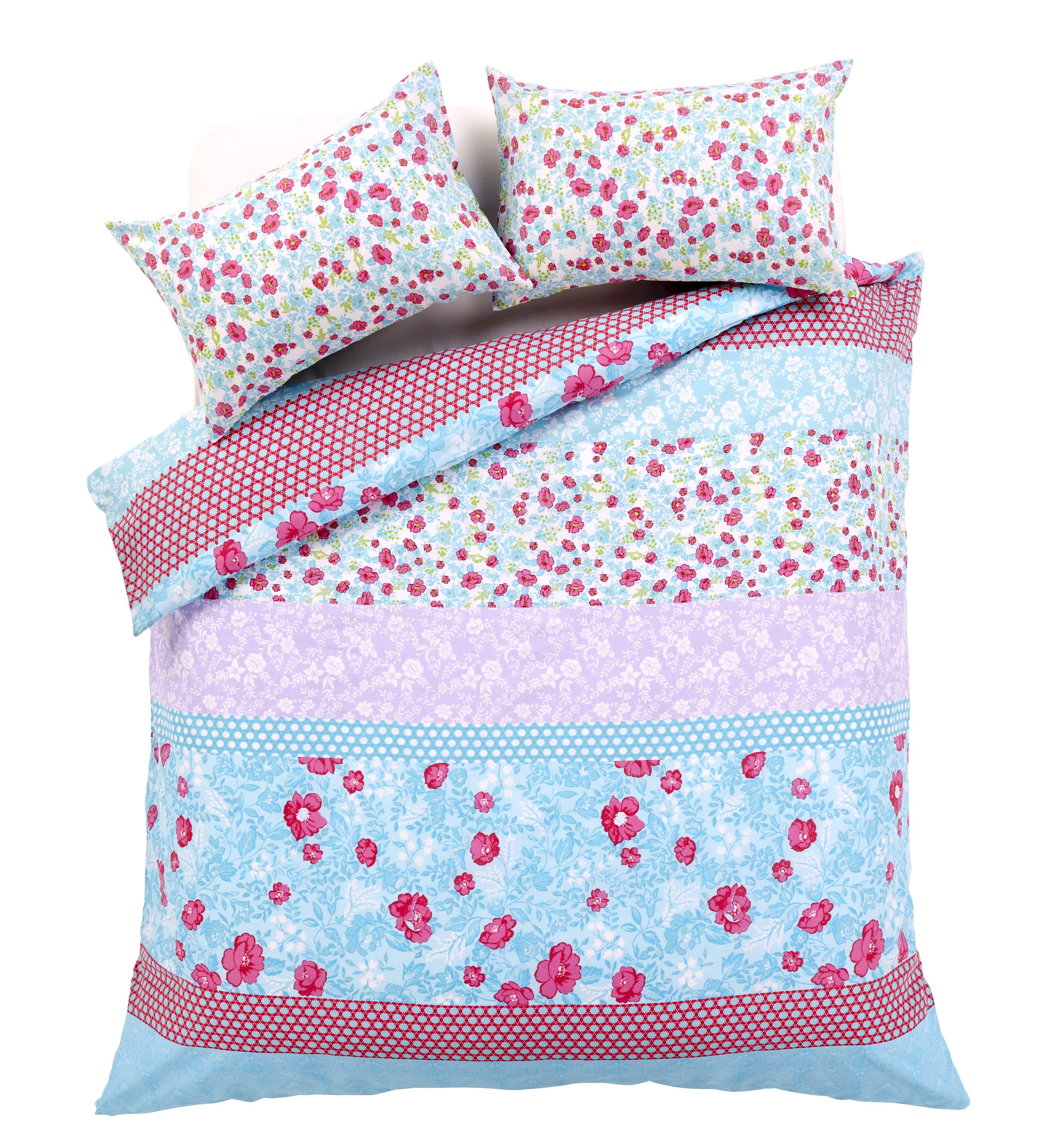 Chelsea Floral Duvet Set Luxurious Cotton-Rich Bedding in Single Double King Super King Sizes Comfortable Durable and Ideal for Master and Guest Rooms by OLIVIA ROCCO