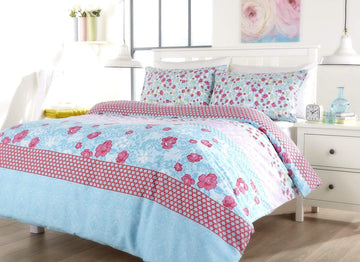 Chelsea Floral Duvet Set Luxurious Cotton-Rich Bedding in Single Double King Super King Sizes Comfortable Durable and Ideal for Master and Guest Rooms by OLIVIA ROCCO