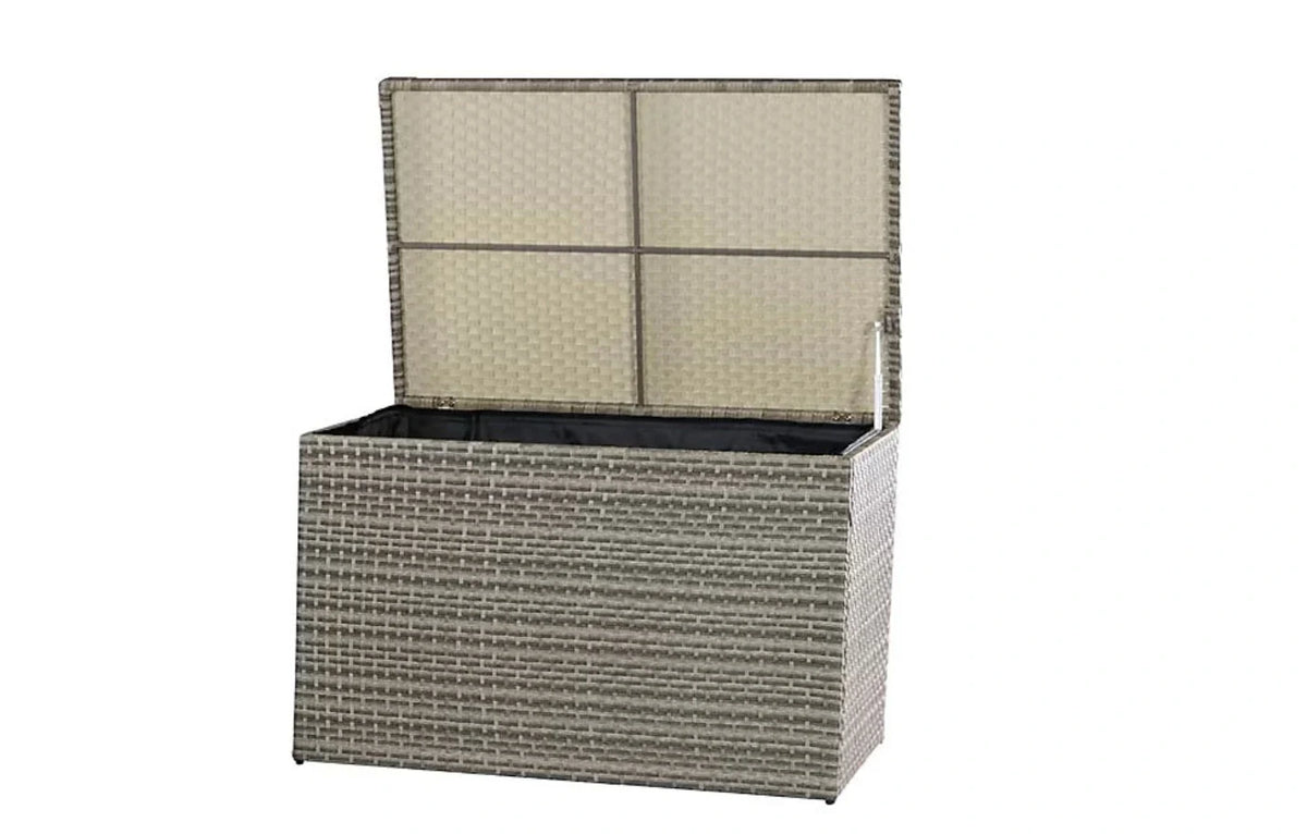 Chesterton Grey 5 Seater Corner Rattan Garden Sofa Lounge Set and Cushion Box Bundle
