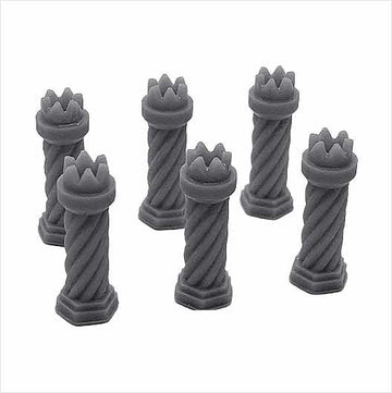 OO Scale | Ready to Paint | Chimney Pot - Tudor-Style 2 (6 pack)