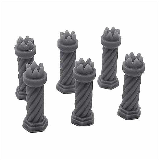 OO Scale | Ready to Paint | Chimney Pot - Tudor-Style 1 (6 pack)