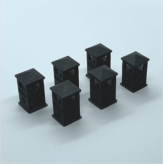 OO Scale | Ready to Paint | Civic Litter Bin - Style 2 (6 pack)