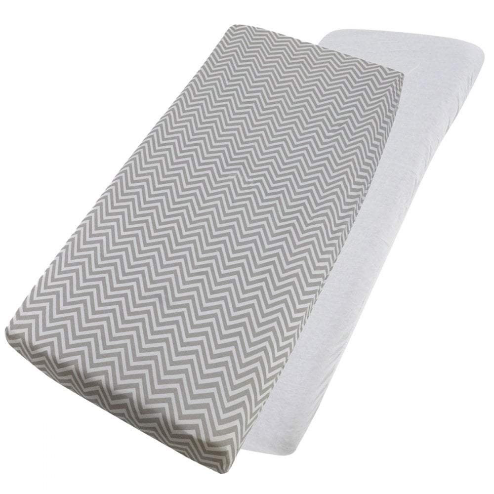 Crib Jersey Fitted Sheets 100% Cotton 40x90cm - Pack Of 4 - Fits All Models