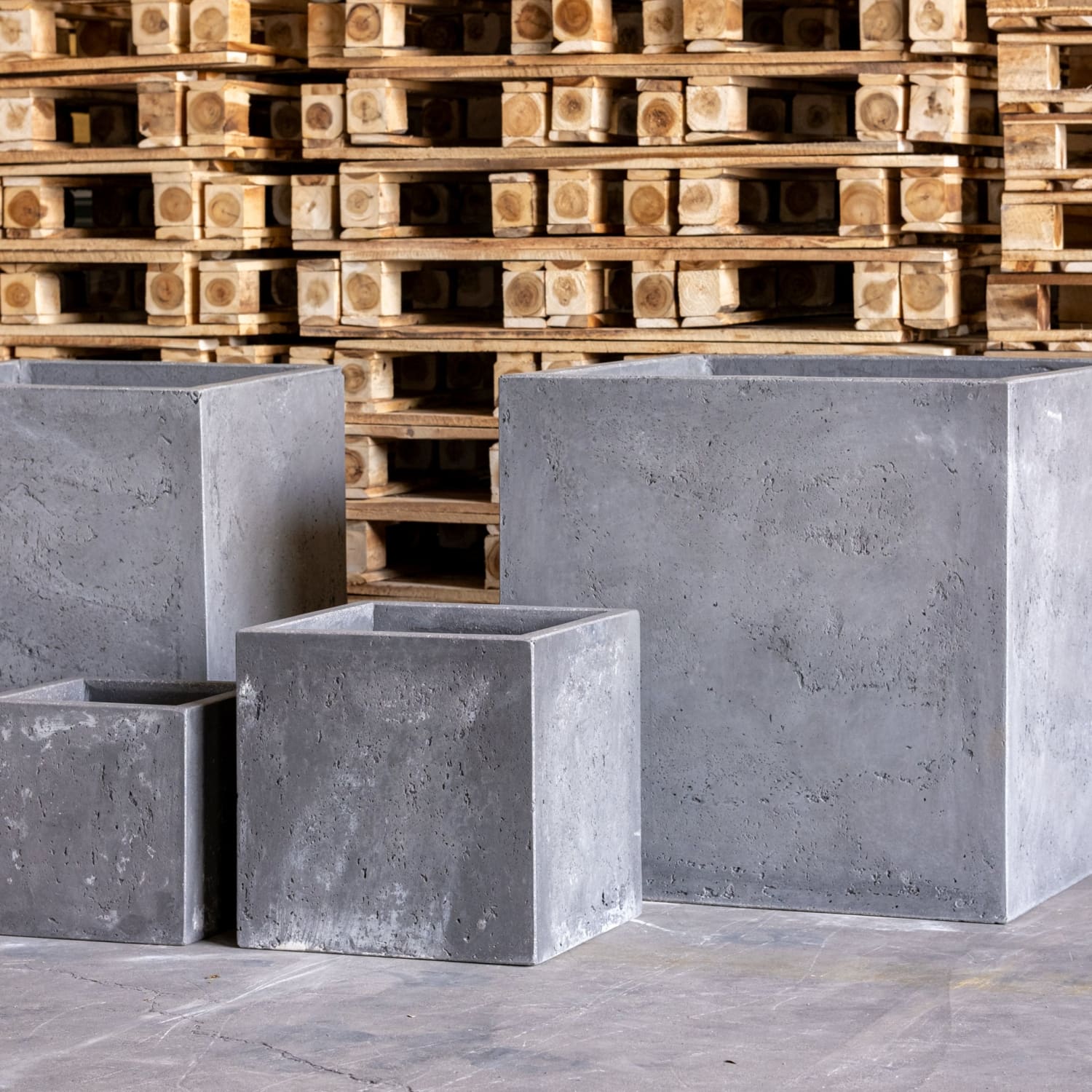 Cubrosa | Onyx Dusk – 100cm XXL Concrete Square Planter – 782L Block Plant Pot
