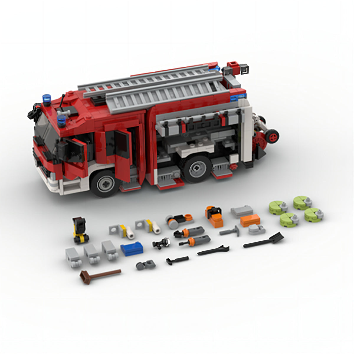 Fire Engine Box Model Building Blocks Model Fire Engine Kit – Empire Warehouse