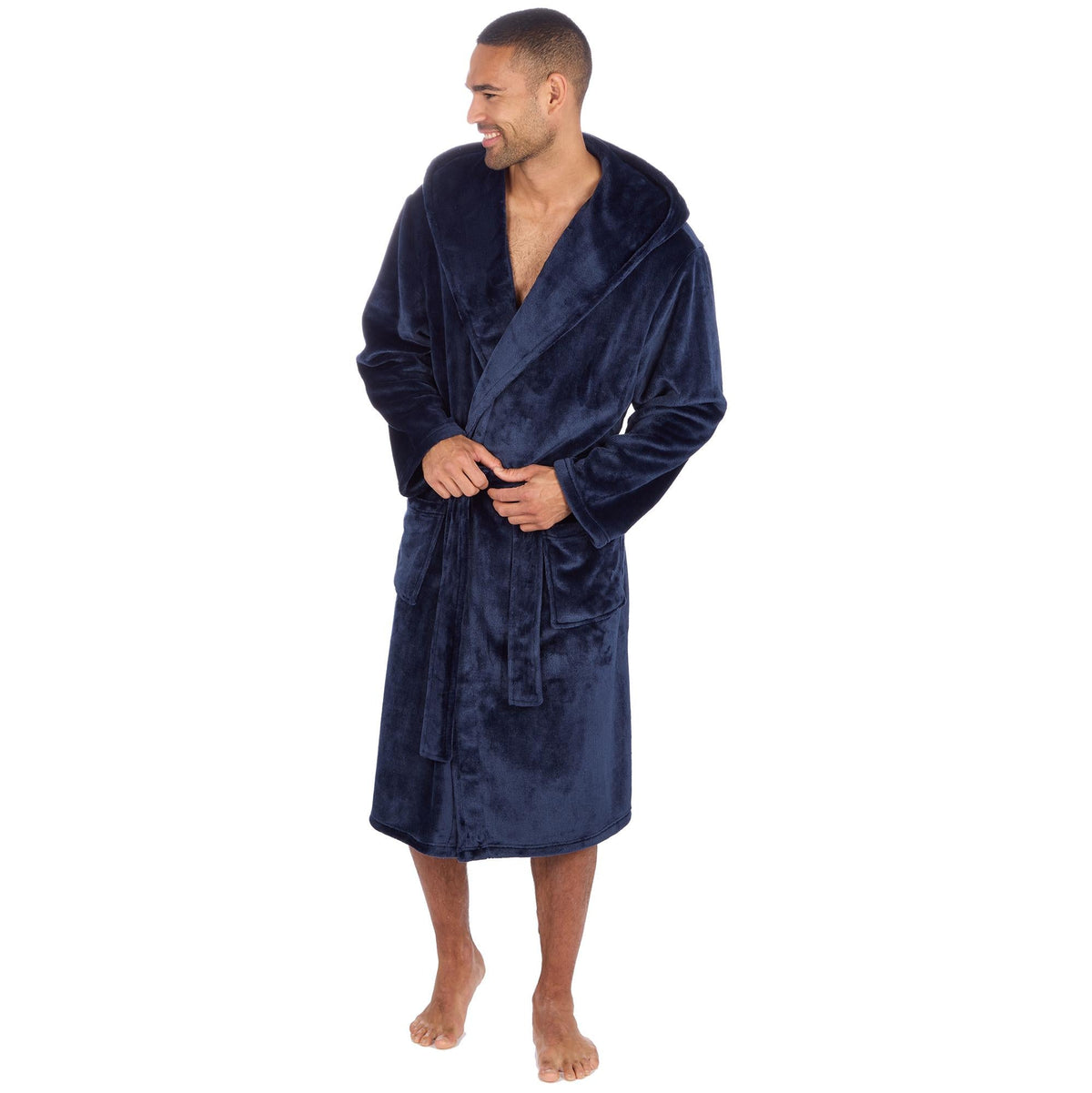 Cargo Bay Soft Touch Fleece Hooded Dressing Gown