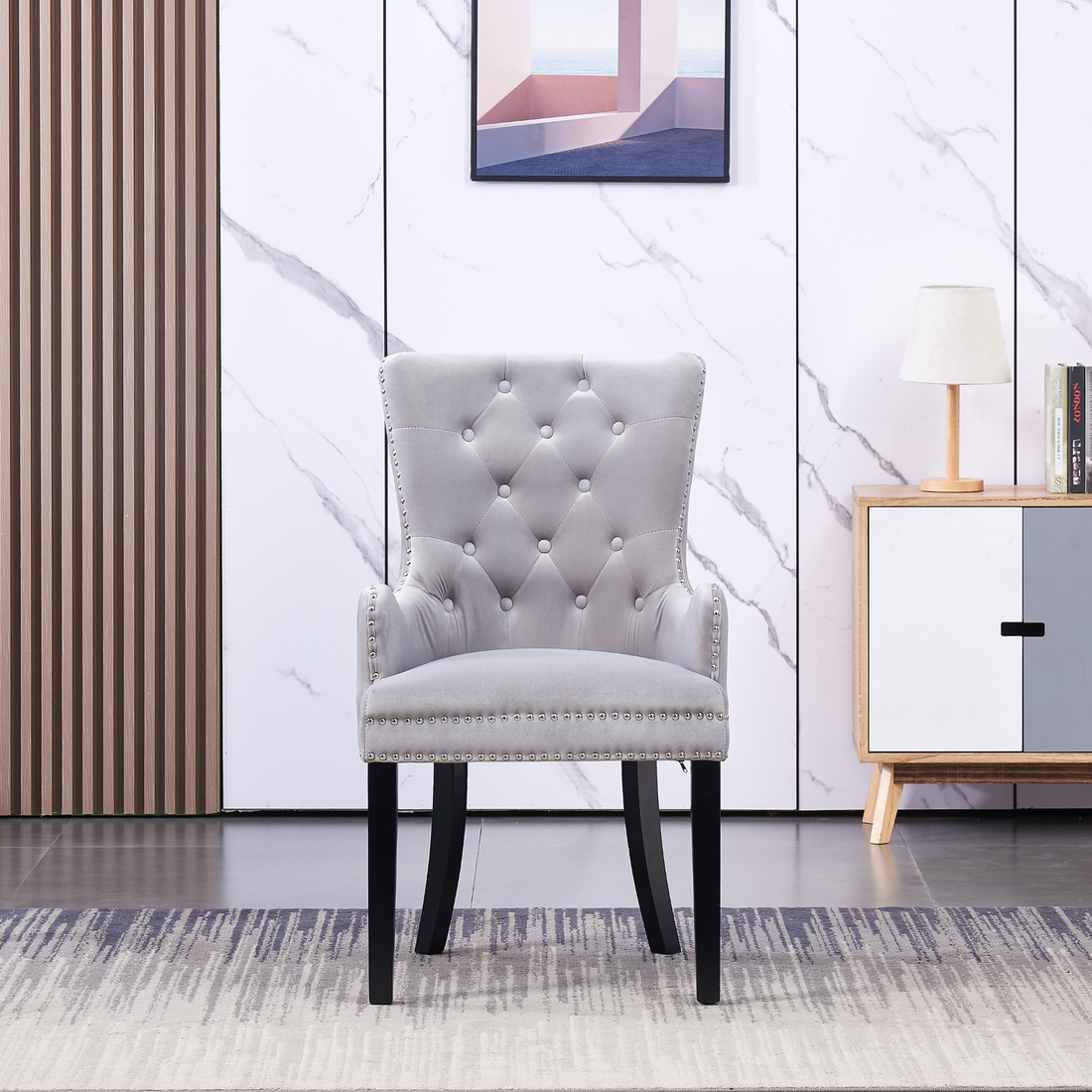 Windsor LUX Velvet Dining Chair (with armrests)