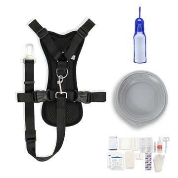 Dog Travel Kit Small (Harness, Travel Bottle, Travel Bowl, First Aid Kit)