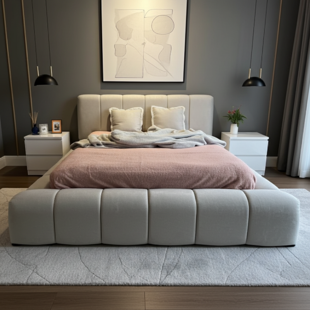 2025 Cloud Bed – Ultra Comfort Upholstered Bed Frame | Luxury Fabric Bed UK