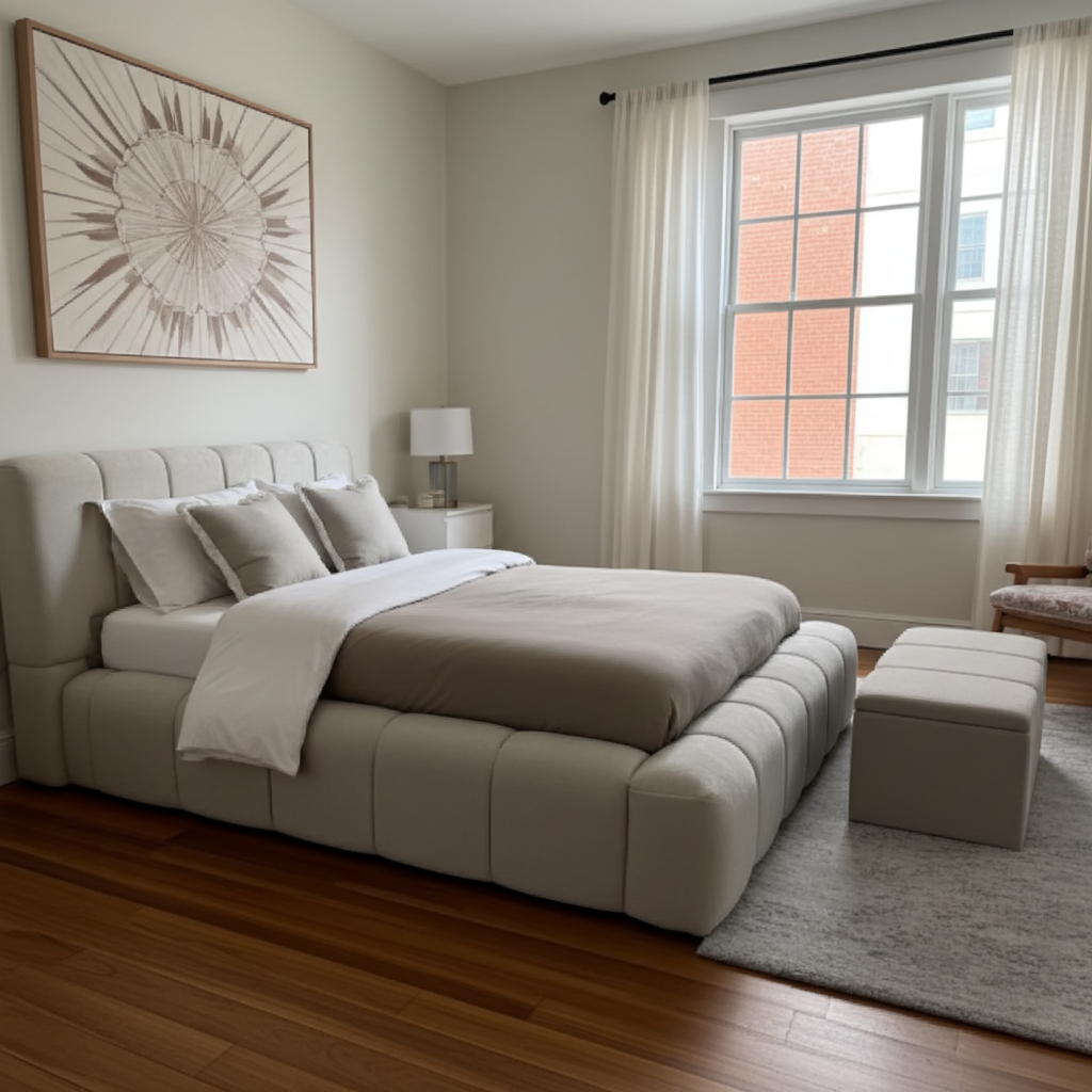 2025 Cloud Bed – Ultra Comfort Upholstered Bed Frame | Luxury Fabric Bed UK