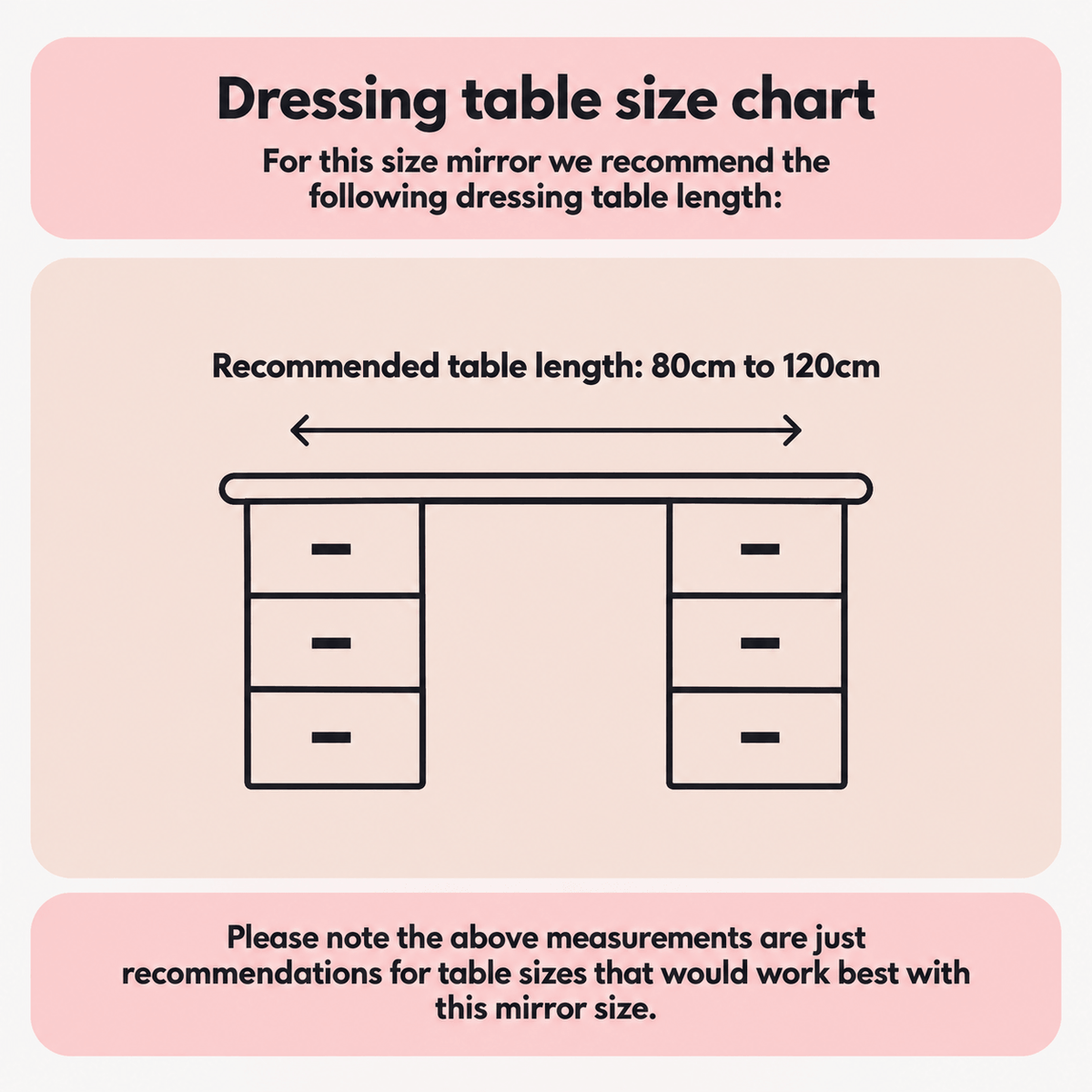 Luna White 58cm LED Vanity Mirror with Tilt Stand