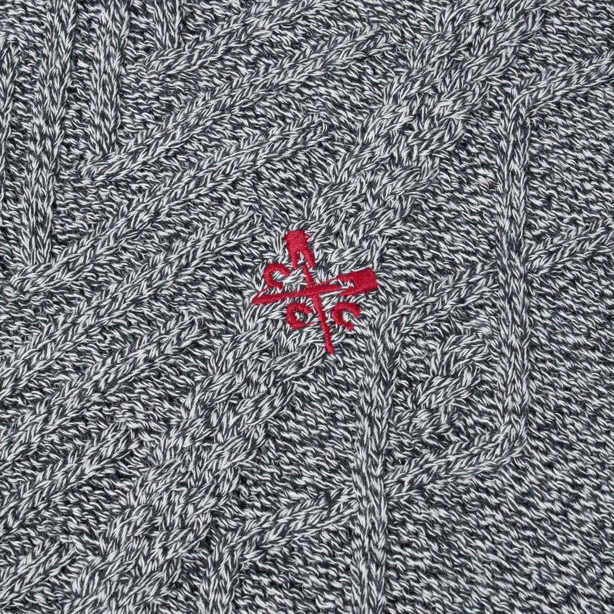 Crew Clothing Company Cable Knit Pullover Hoodie