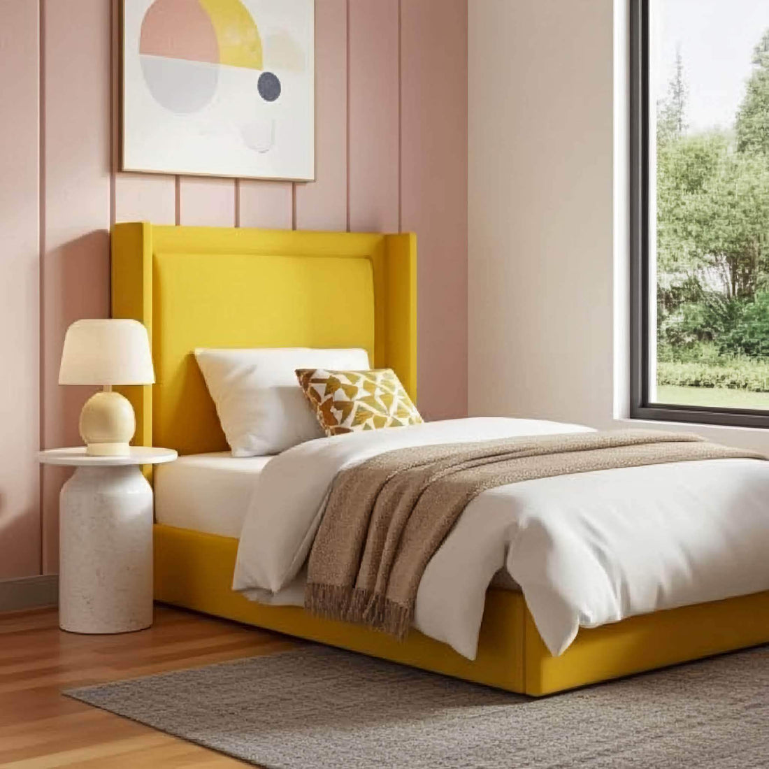 Jorge End Lift Ottoman Bed Frame – Safe, Stylish & Space-Saving