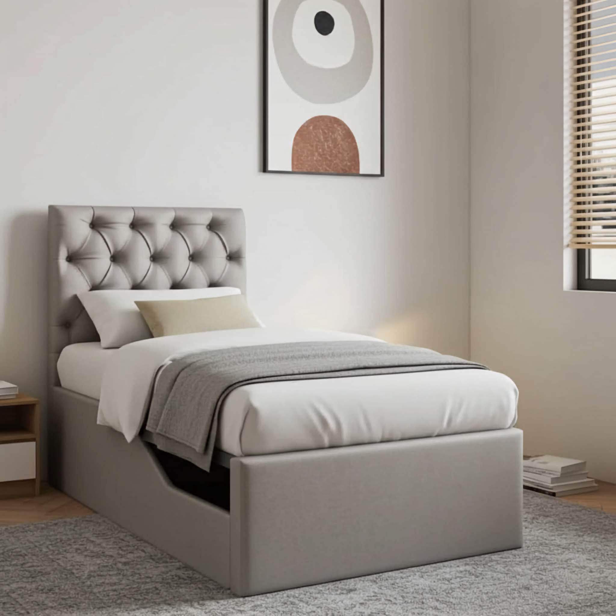 Carlos Kids Ottoman Bed With Safety Rail