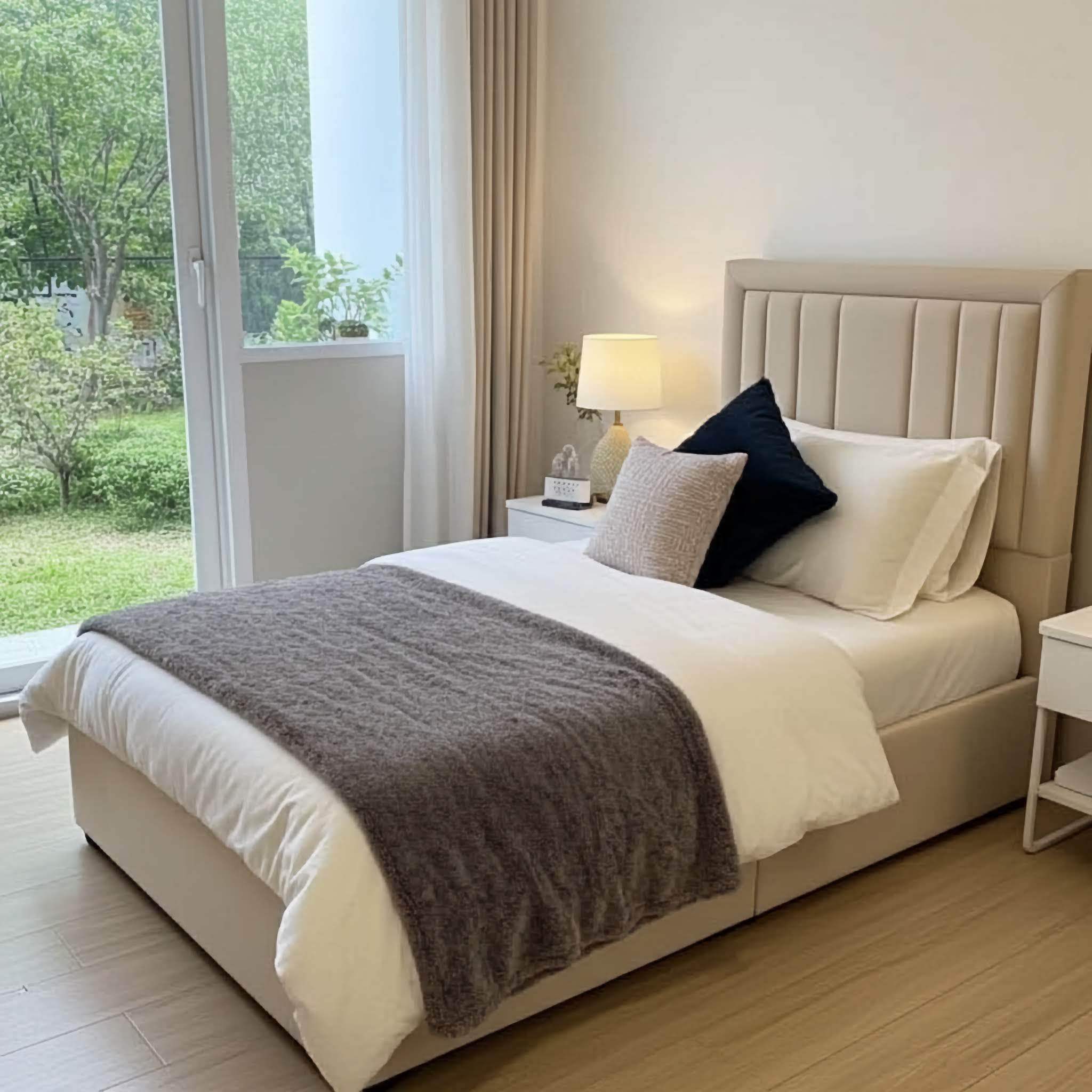 Jose End Lift Ottoman Bed Frame – Luxury Meets Practical Storage