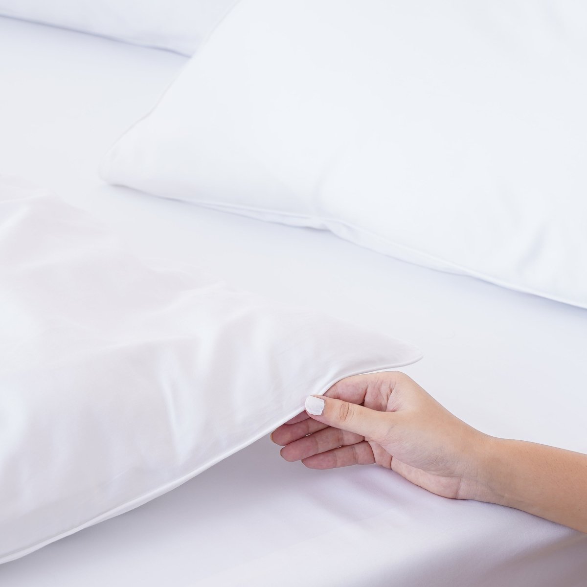 Ella Cotton - White Duvet Cover