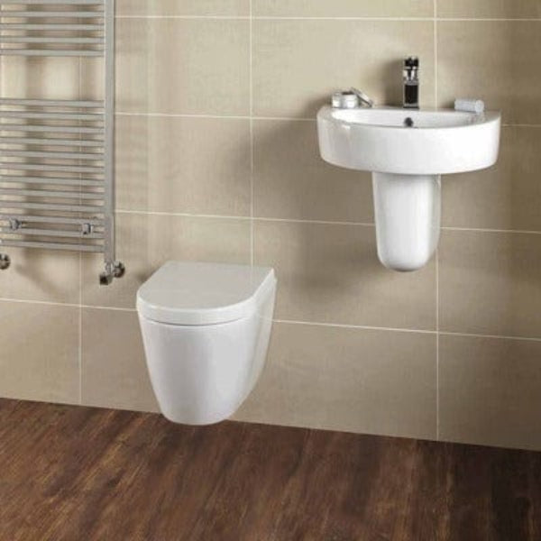 Emme 560mm Basin - 1 Tap Hole (Pedestal Option)