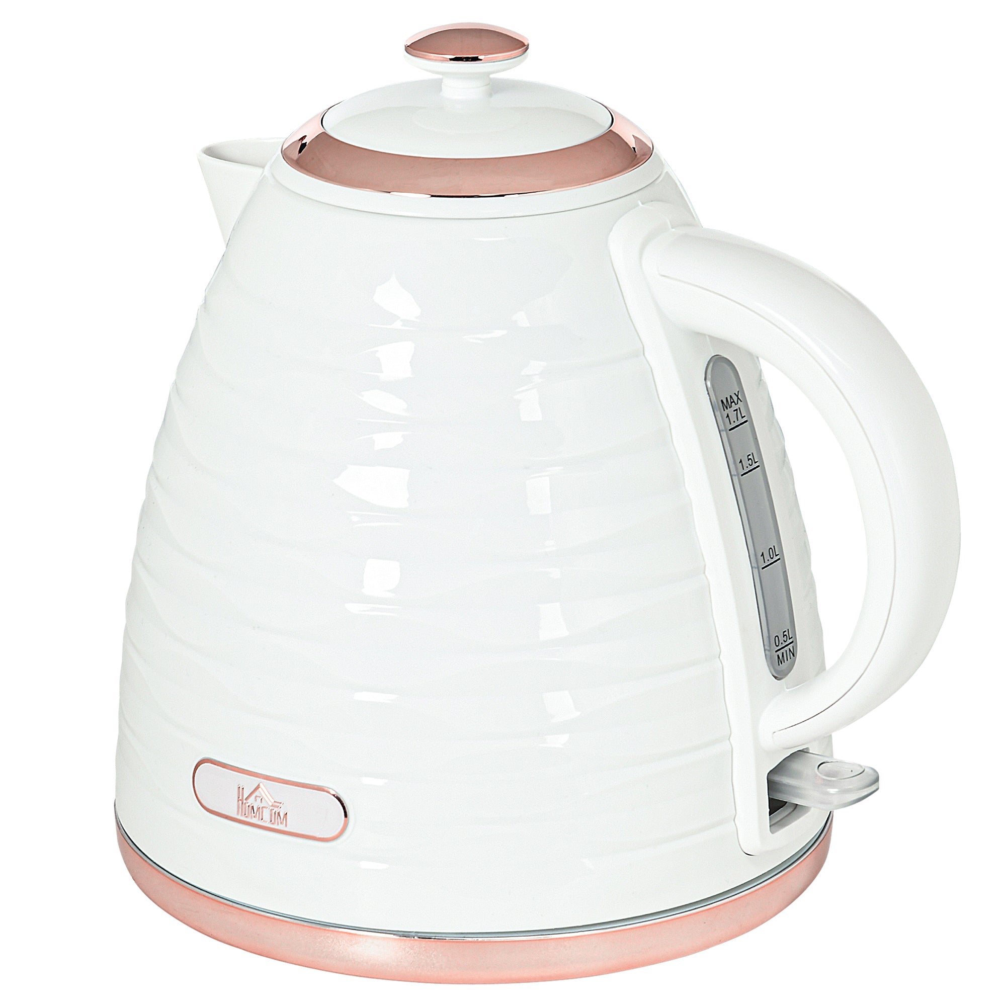HOMCOM Electric Kettle, Fast Boil, 1.7L, 3kW, Swivel